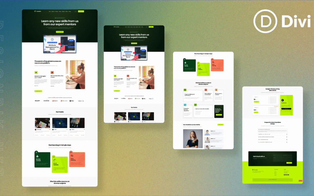 Coursera-Divi-courses divi layout